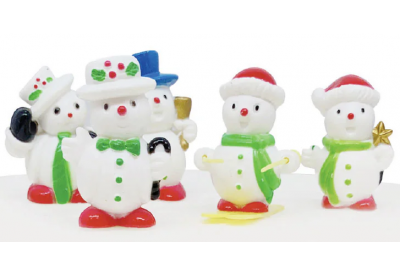 Anniversary House Snowman Cake Topper